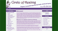 Desktop Screenshot of circleofhealingessentialoils.com